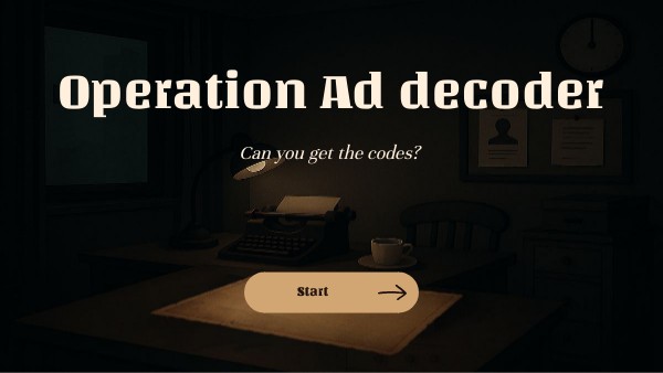 Operation Ad decoder | Genially