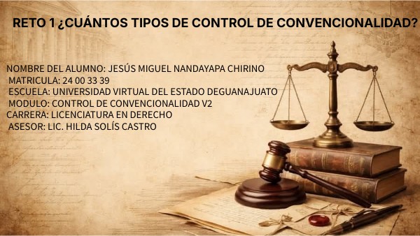 Reto 1 ¿Cuántos tipos de control de convencionalidad? | Genially