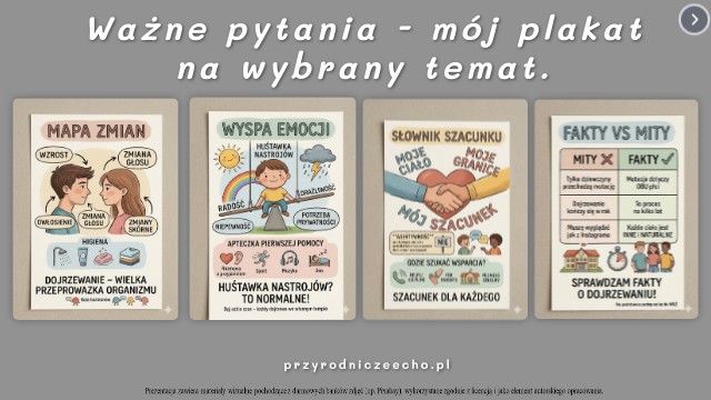 30. Ważne pytania - mój plakat na wybrany temat. | Genially