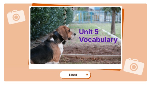 Unit 5 Vocabulary | Genially