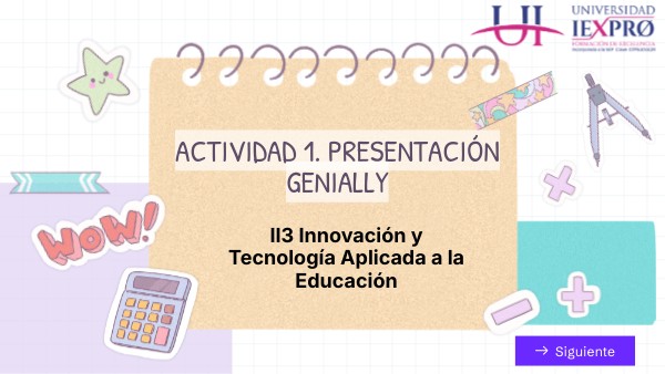 Actividad 1. Presentación Genially | Genially