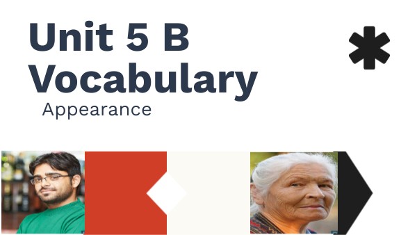 Unit 5 B Vocabulary | Genially