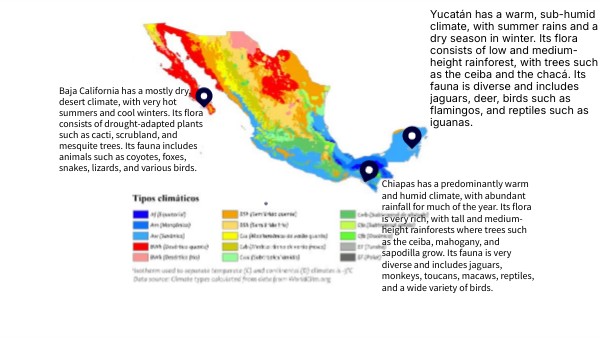 Yucatán has a warm, sub-humid climate, with summer rains and a dry ...