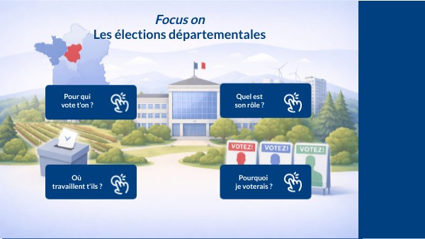 Focus on Les élections départementales | Genially