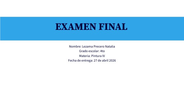 Examen final | Genially