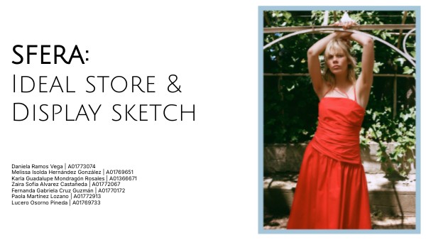 SFERA: Ideal store & Display sketch | Genially