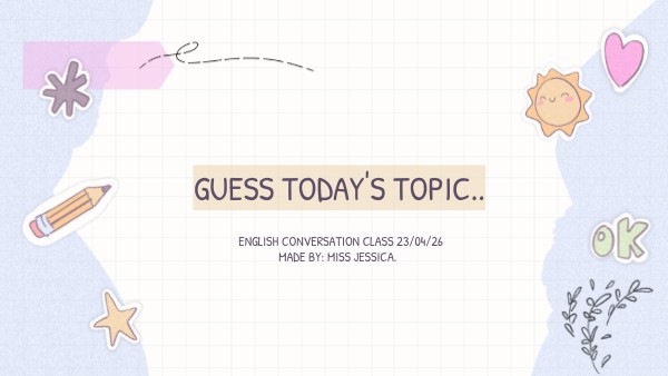Guess today's topic.. | Genially