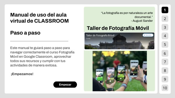 Manual de uso del aula virtual de CLASSROOM Paso a paso | Genially