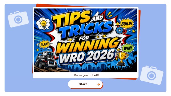 Tips and Tricks for Winning WRO 2026 | Genially