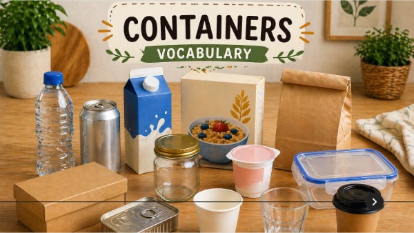 Vocabulary practice: Containers. | Genially