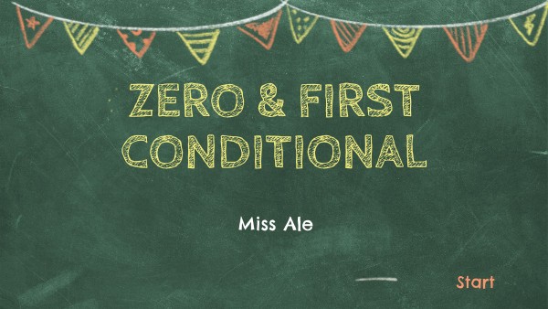 Zero & First conditional | Genially