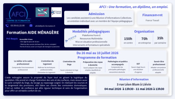 POE aide menagère | Genially
