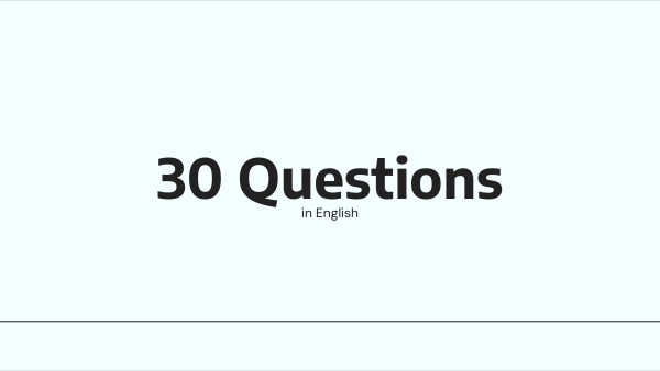 30 Questions | Genially