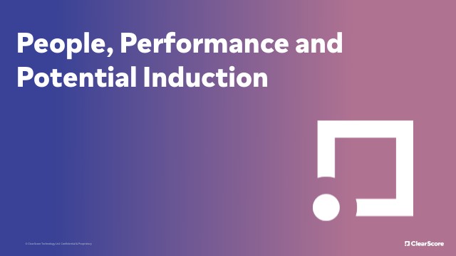 People, Performance and Potential Induction | Genially