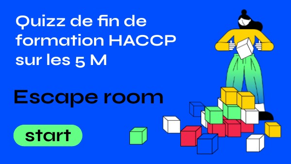 Quizz de fin de formation HACCP sur les 5 M | Genially