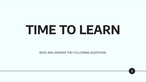 TIME TO LEARN | Genially