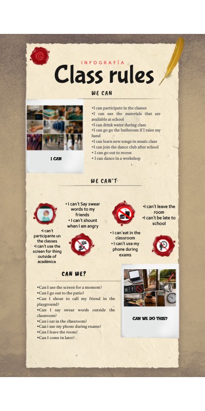 Class rules | Genially