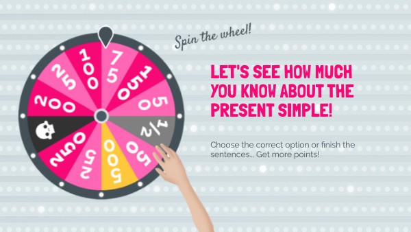 Present simple wheel! | Genially