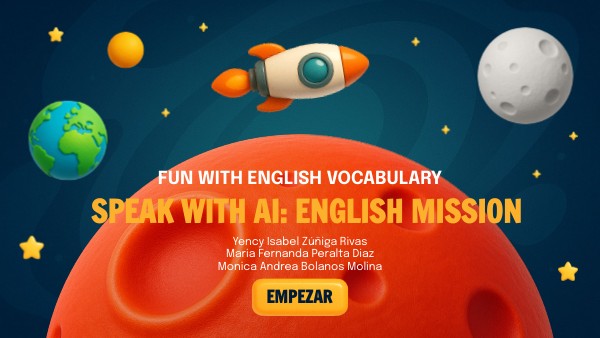 Speak with AI: English Mission | Genially