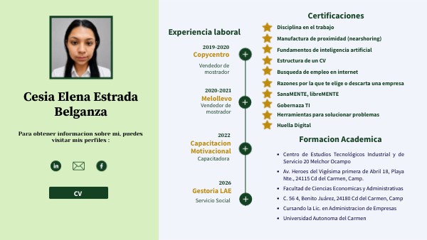 CV Interactivo CEEB | Genially