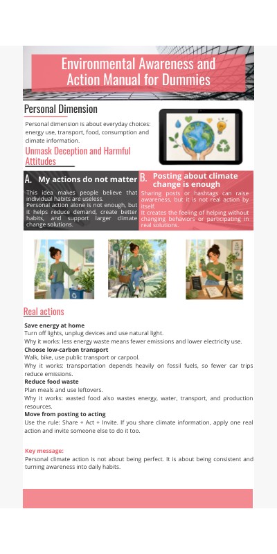 Environmental Awareness and Action Manual for Dummies | Genially