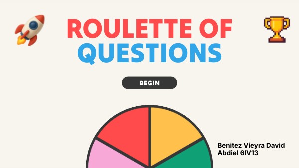 roulette of questions | Genially