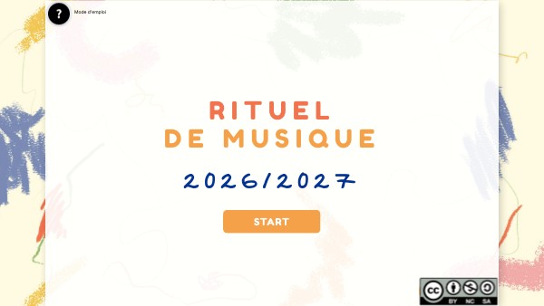 Rituel de musique 2026-2027 | Genially