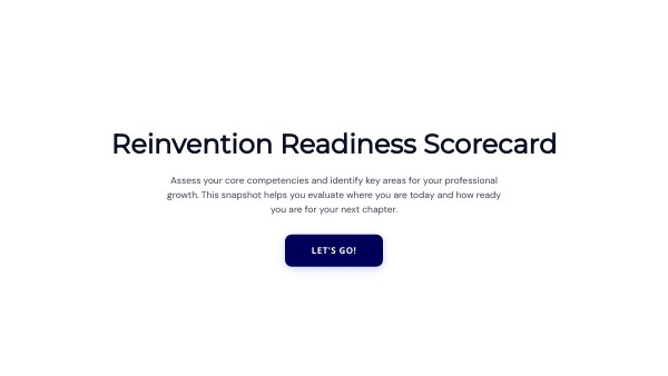 Reinvention Readiness Scorecard | Genially