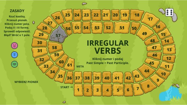 Game preview: Irregular Verbs | 61 Verbs | Board Game