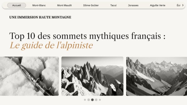 Top 10 des sommets mythiques français : Guide de l'alpiniste