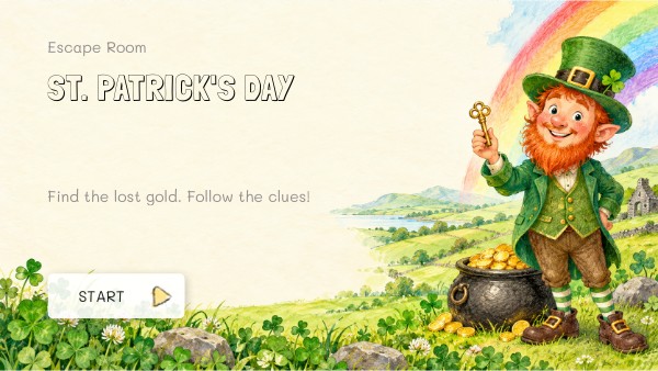 Game preview: St. Patrick’s Day: The Lost Gold | English | Grades 4–8